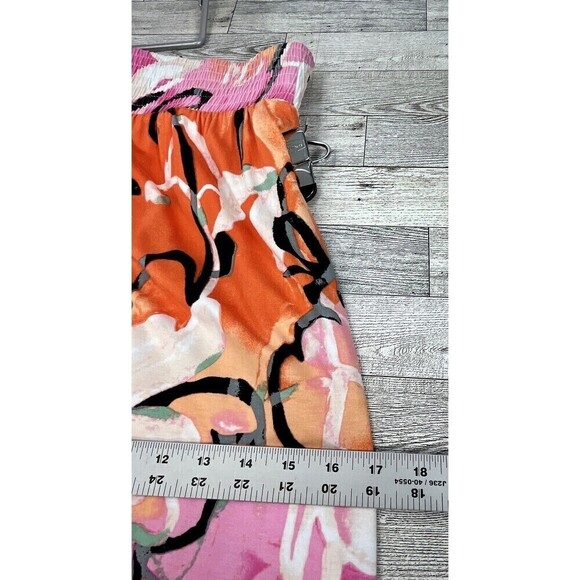 Lane Bryant Women's 26/28 A-Line Skirt  Multicolor Pull On Floral Tropical Beach - Picture 11 of 12